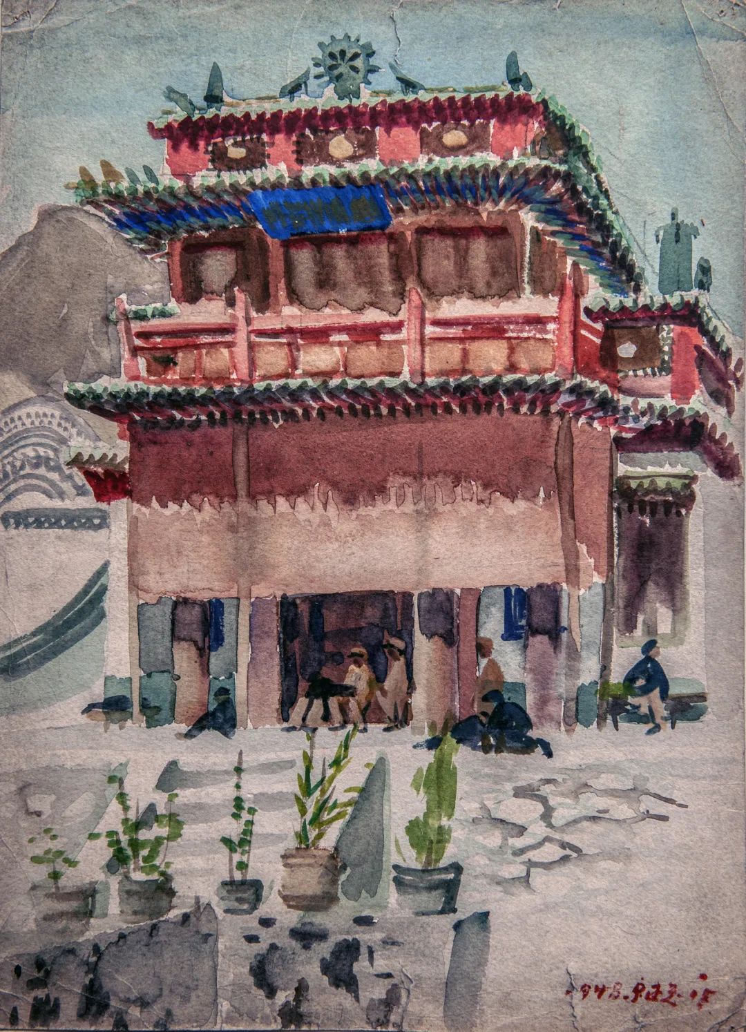 展讯丨内蒙古师范大学艺术学科建立70周年——卢宾先生诞辰100周年作品展 第41张