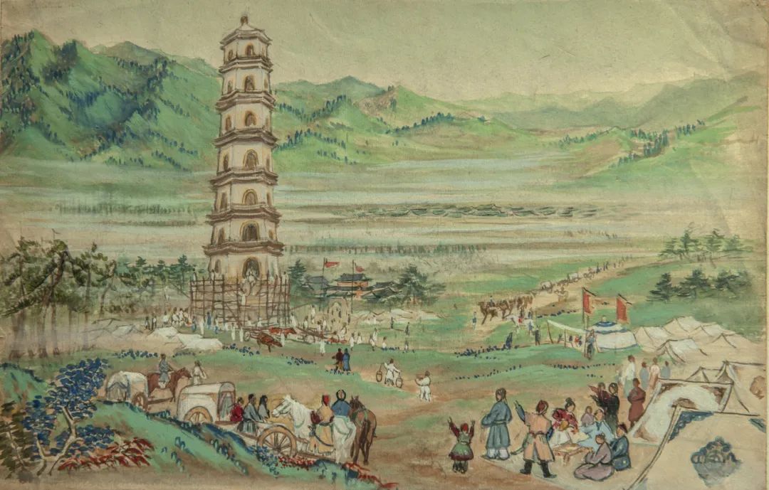 展讯丨内蒙古师范大学艺术学科建立70周年——卢宾先生诞辰100周年作品展 第35张