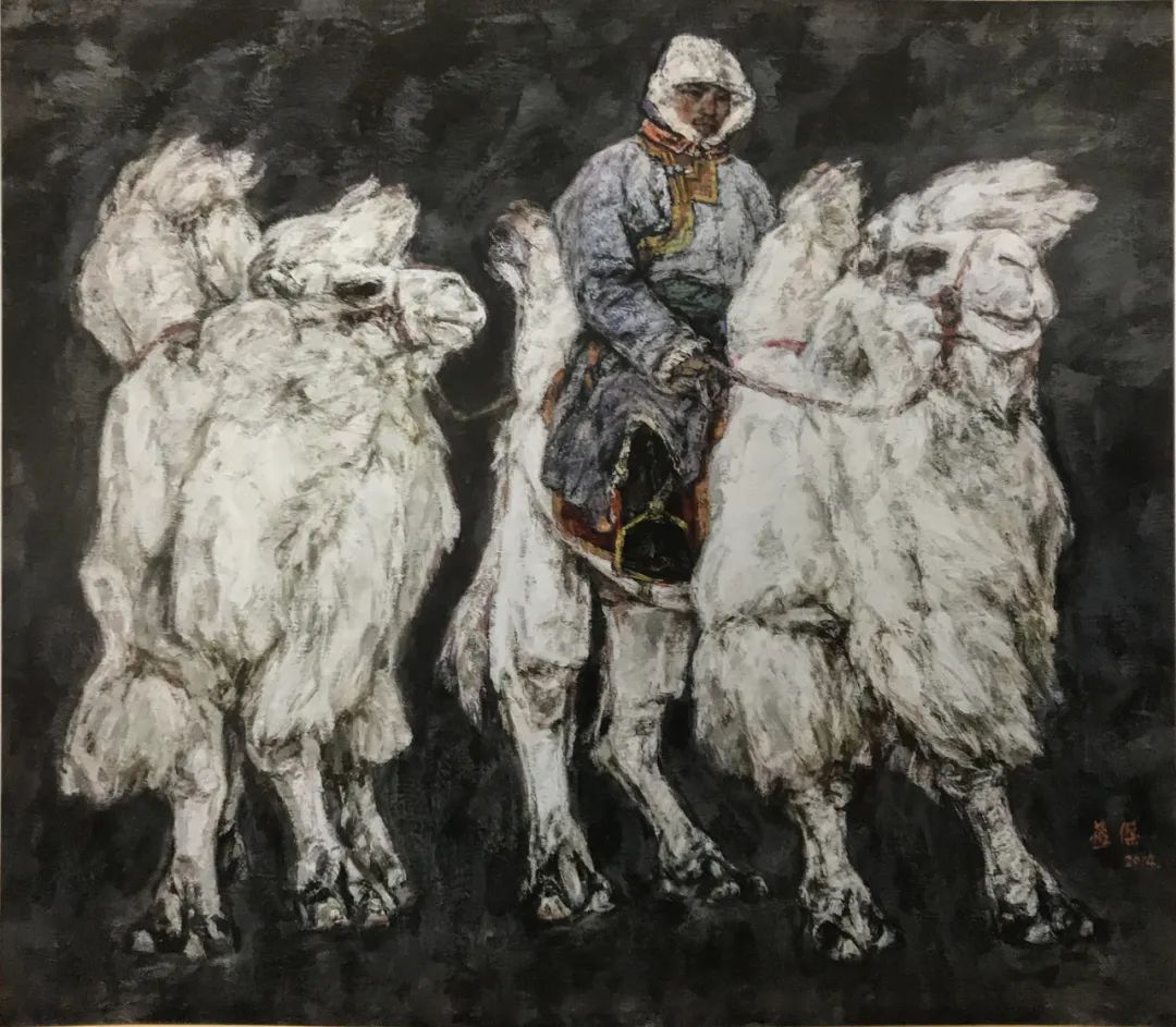 展览现场 | 吾心归处——内蒙古美术馆馆藏妥木斯师生油画作品展火热进行中 第13张