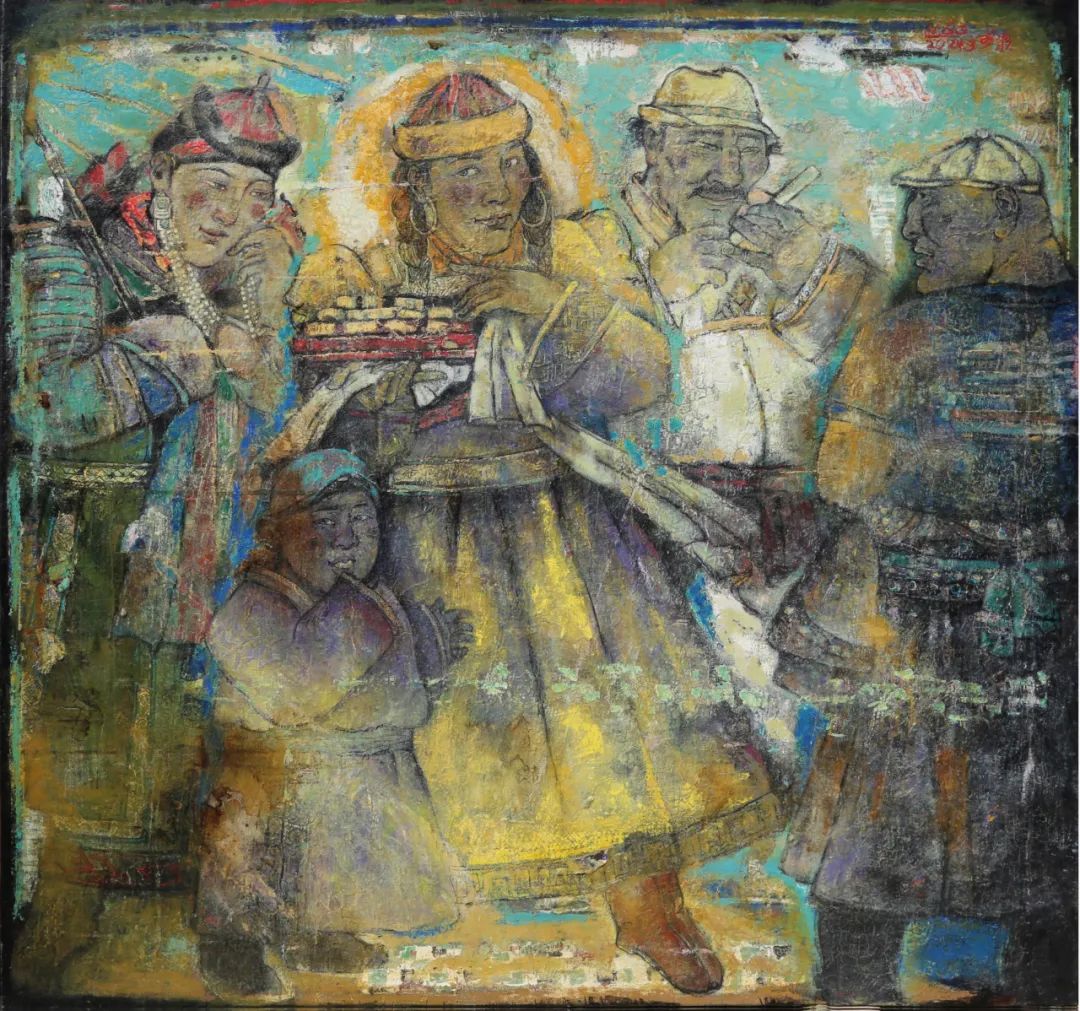 展览现场 | 吾心归处——内蒙古美术馆馆藏妥木斯师生油画作品展火热进行中 第25张