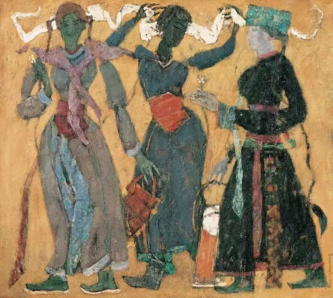 展览现场 | 吾心归处——内蒙古美术馆馆藏妥木斯师生油画作品展火热进行中 第17张