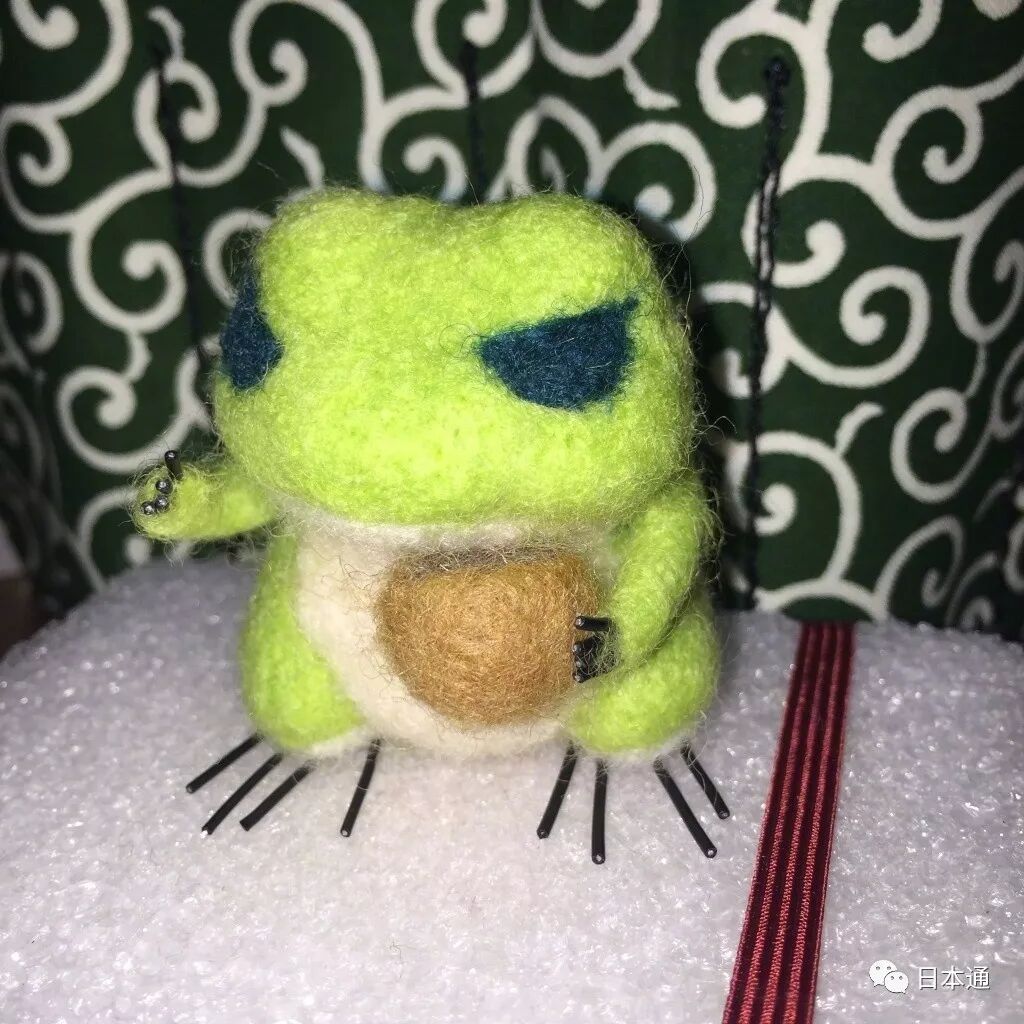 日本大神自制《旅行青蛙》羊毛毡作品,可爱得没天理!