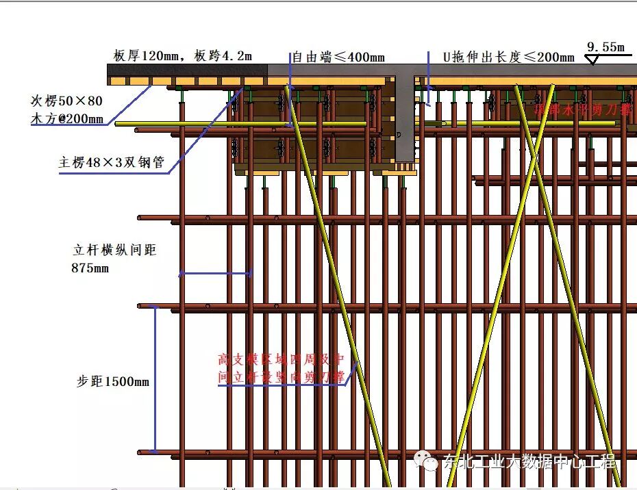 高支模施工方案示例，附高支模安全可视化交底动画！的图15