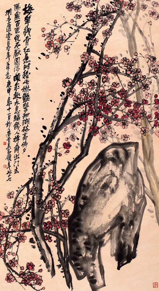 吴昌硕笔下的梅花，孤傲如侠客！ - 全民收藏网
