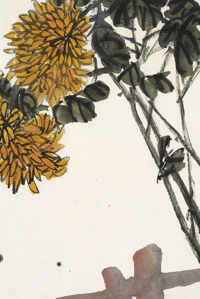 吴昌硕画菊 战地黄花分外香 中国美术 微信公众号文章阅读 Wemp