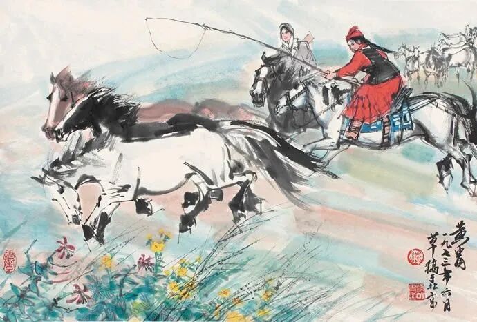 黃冑 簡筆畫 黃冑 簡筆畫5 黃冑 簡筆畫5 黄胄五驴图镜框