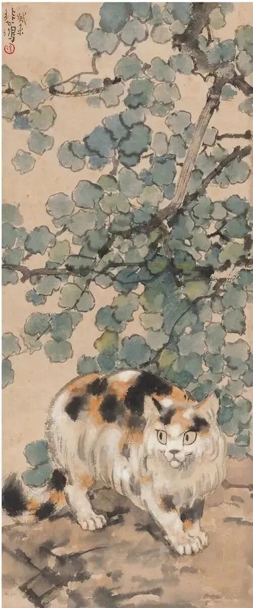 徐悲鸿先生画笔下的小花猫(图12)