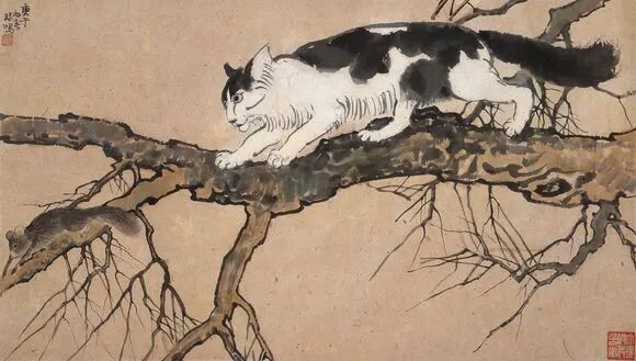 徐悲鸿先生画笔下的小花猫(图21)