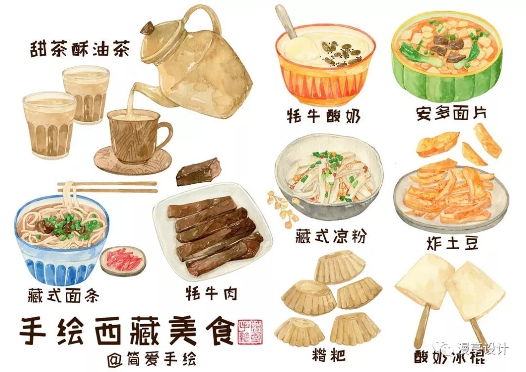 插畫|紙上的美食——帶你吃遍中國美食手繪插畫 家居 第23張
