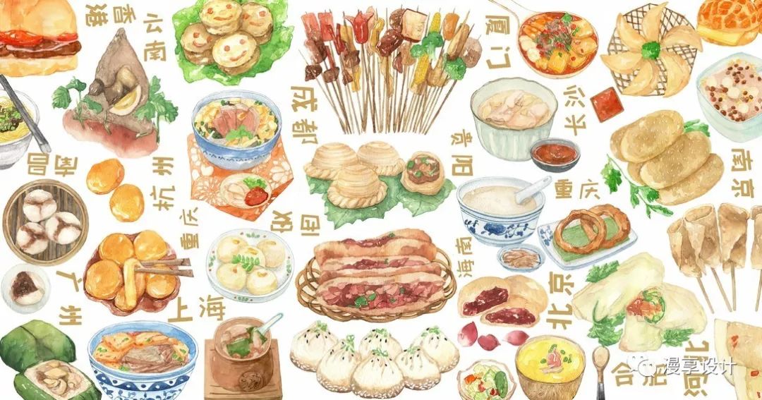插畫|紙上的美食——帶你吃遍中國美食手繪插畫 家居 第3張