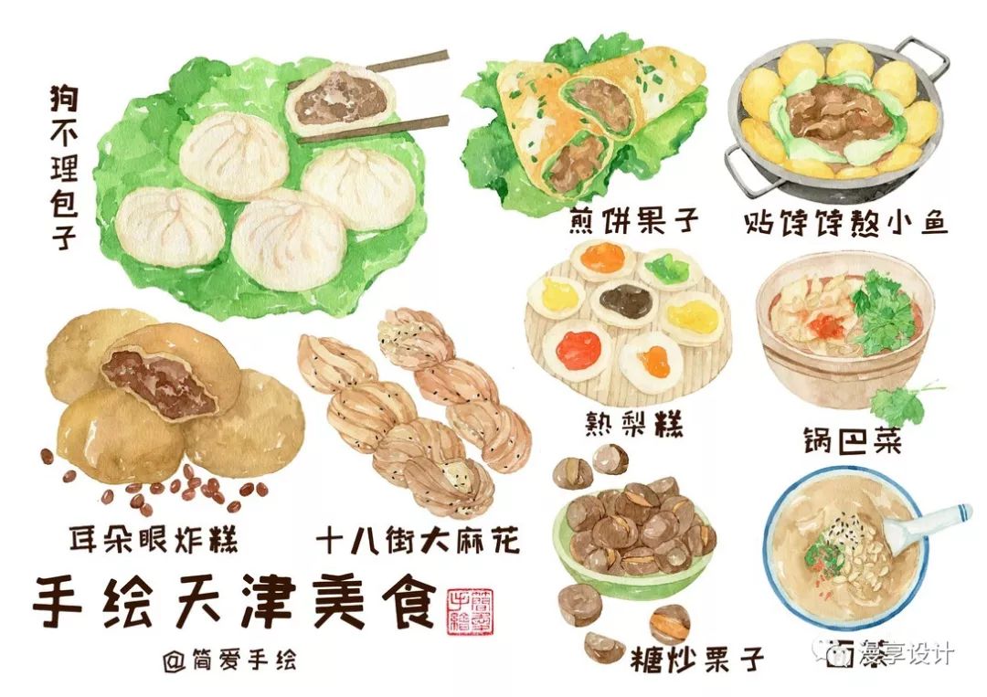 插畫|紙上的美食——帶你吃遍中國美食手繪插畫 家居 第21張
