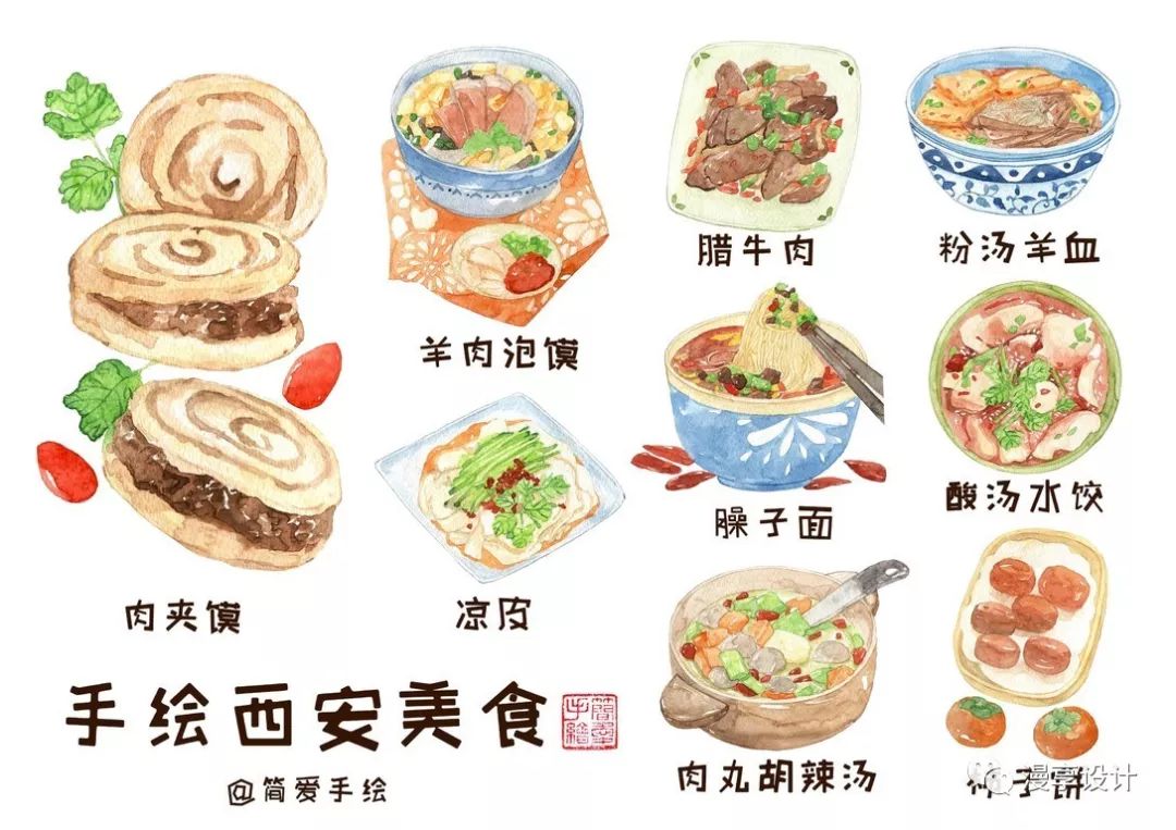 插畫|紙上的美食——帶你吃遍中國美食手繪插畫 家居 第22張