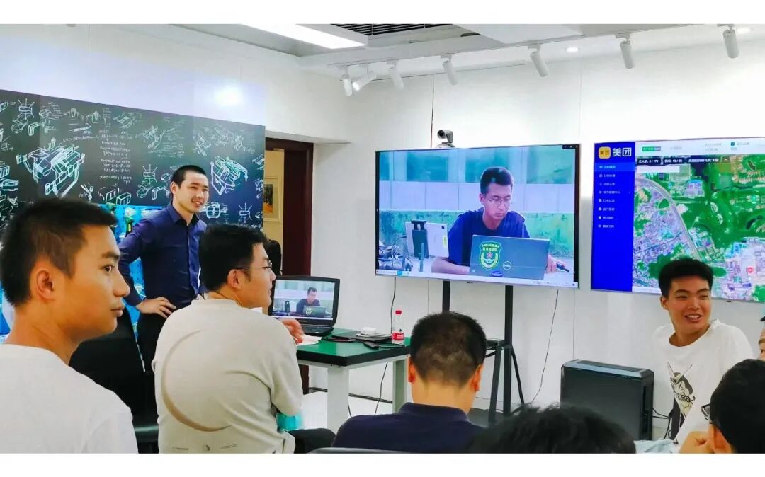 零号时光2022年美团无人机应急演练调度会现场