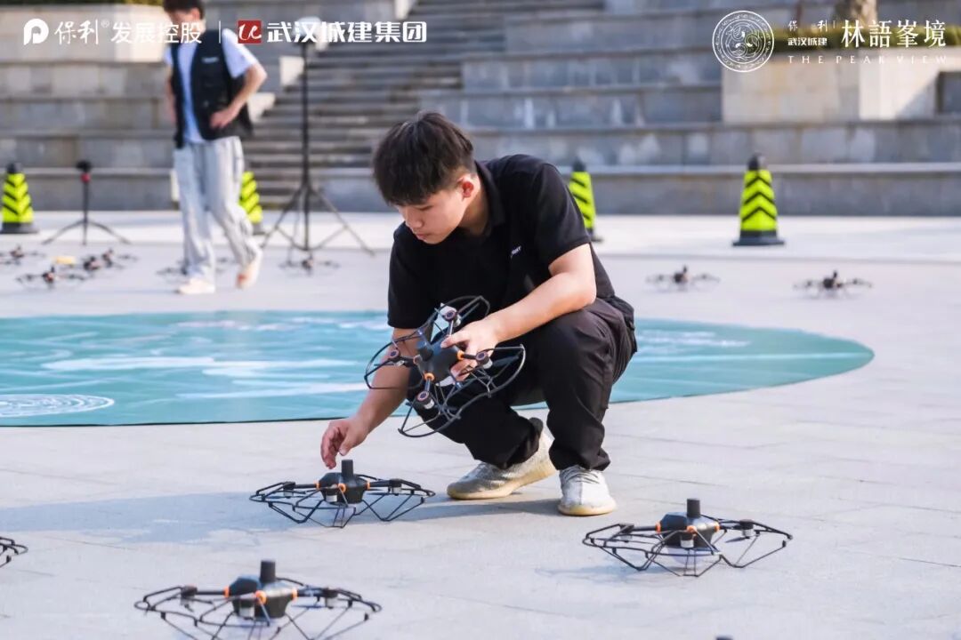 零号时光无人机表演现场