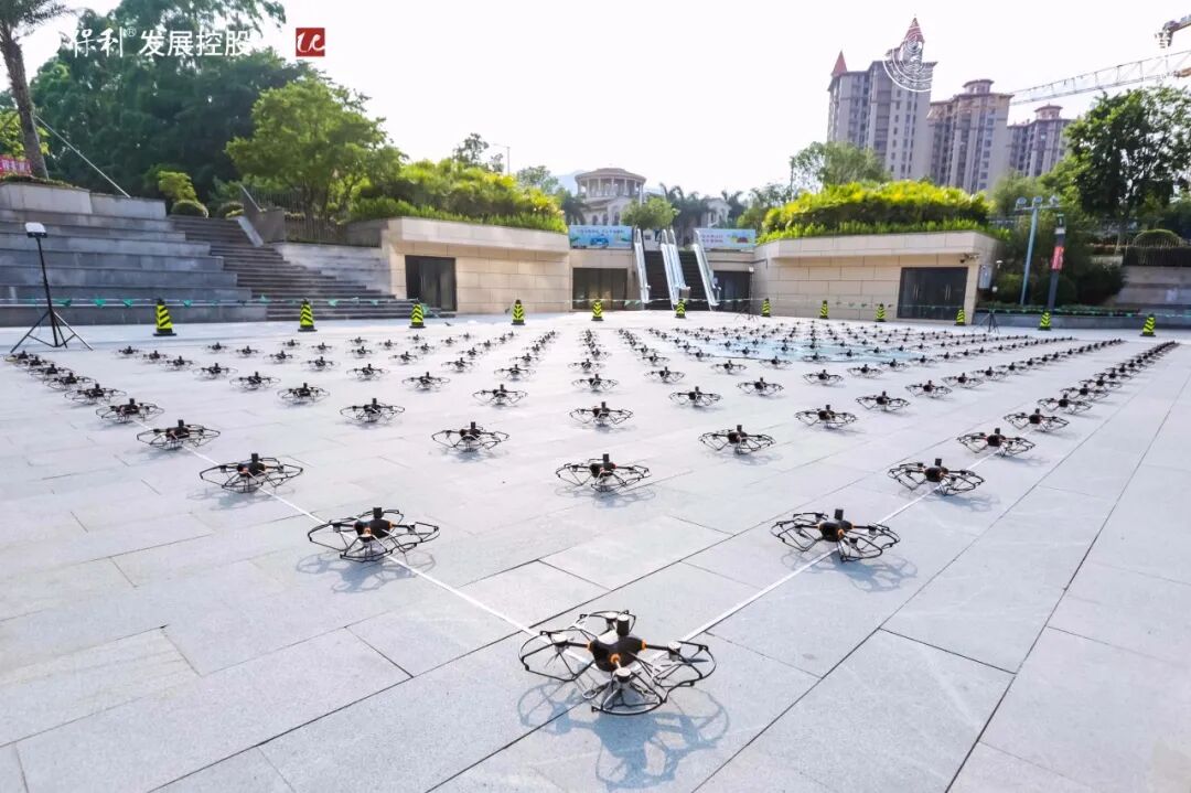 零号时光无人机表演现场