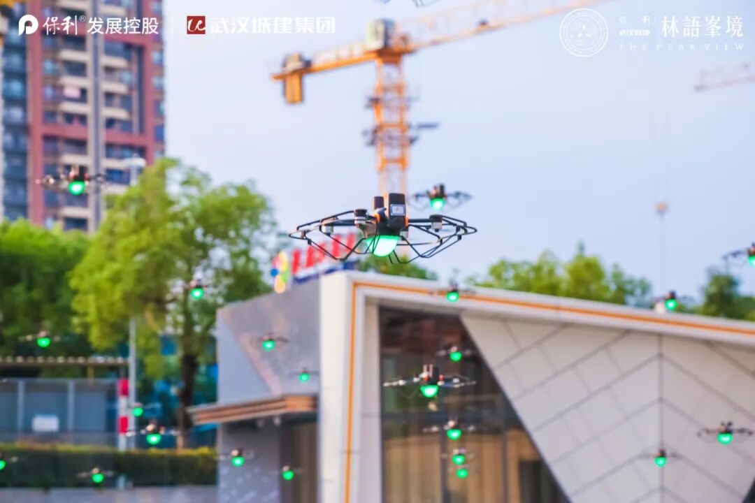 零号时光无人机表演现场