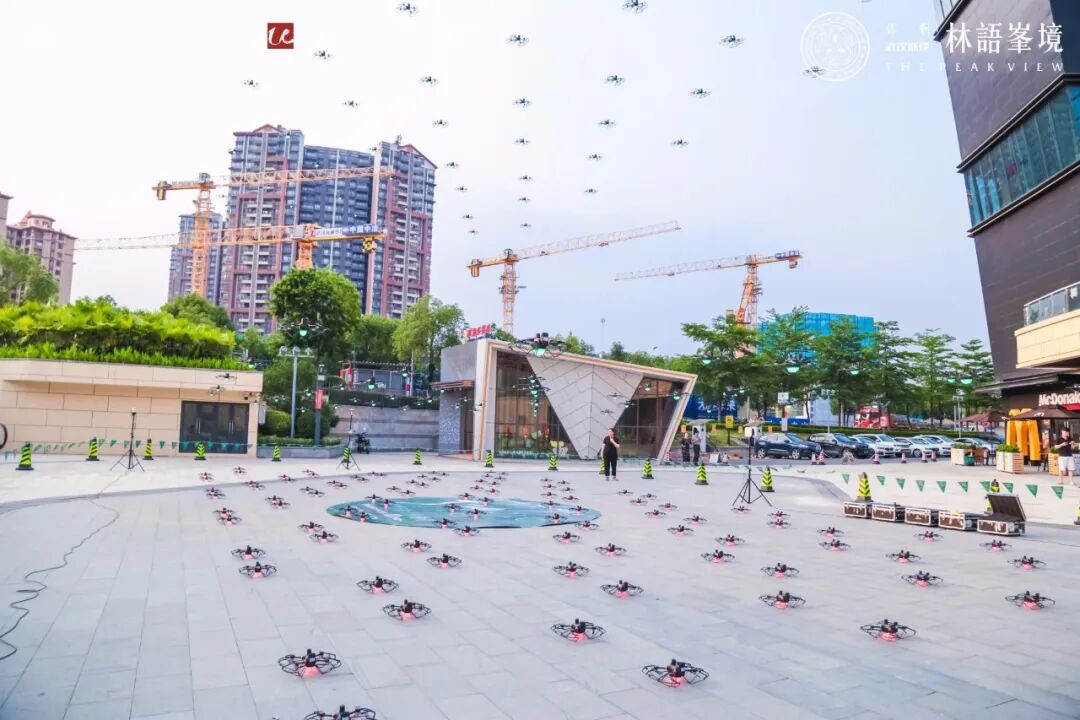 零号时光无人机表演现场