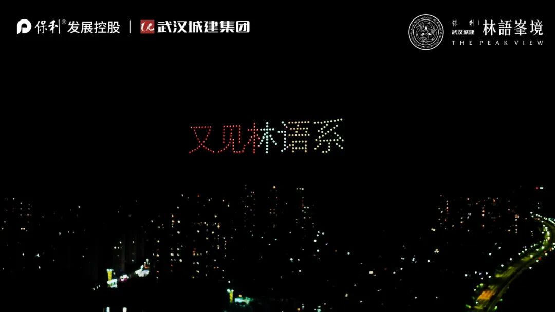 零号时光无人机表演现场