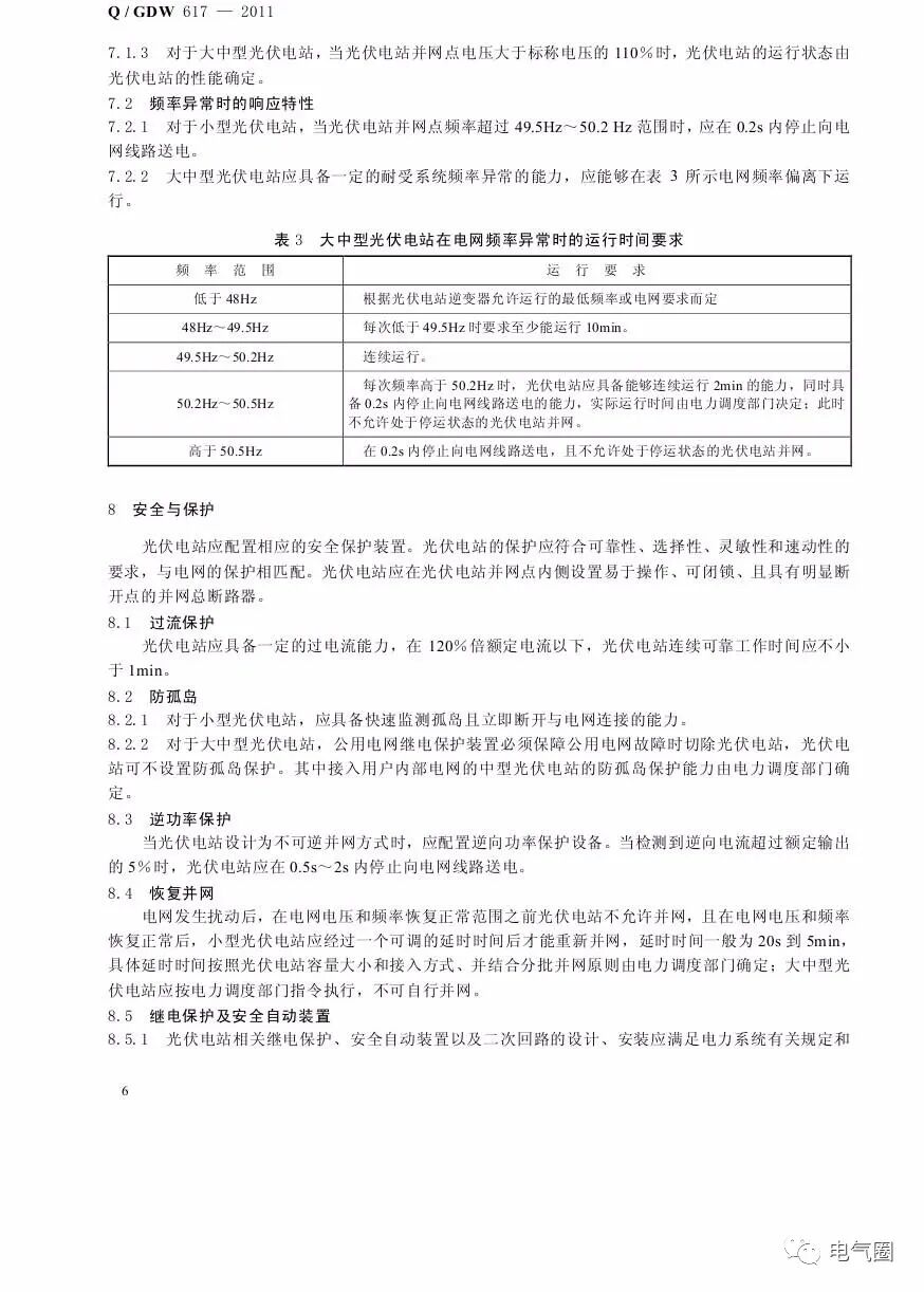 光伏電站接入電網(wǎng)技術(shù)規(guī)定的圖9