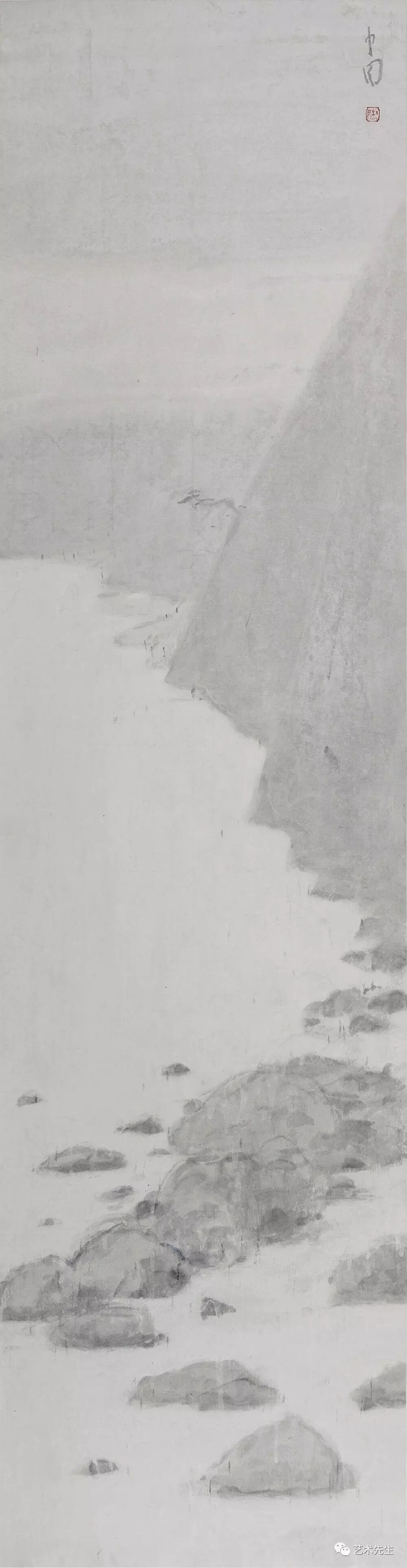 无题1 40×158cm 水墨宣纸 2016