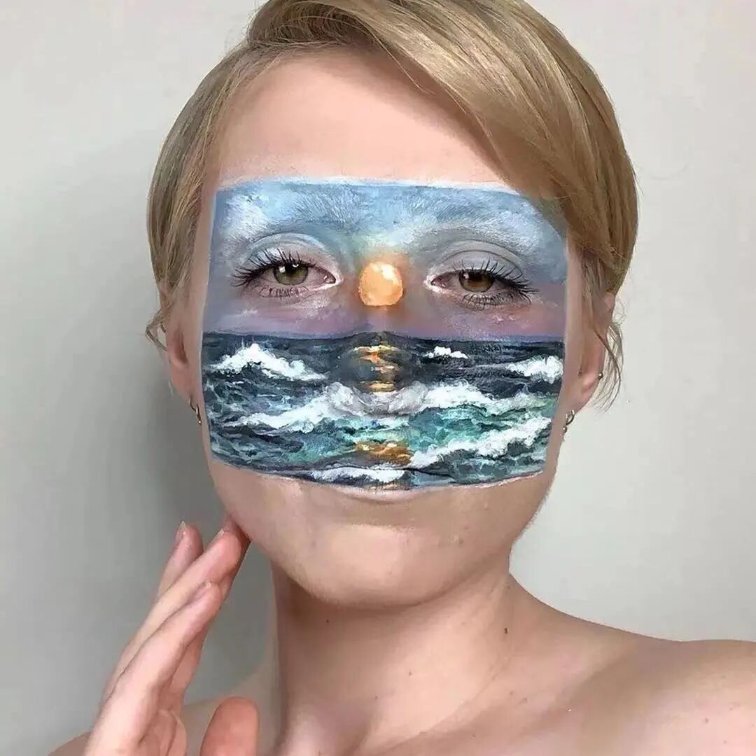 在脸上画画成了新时尚?