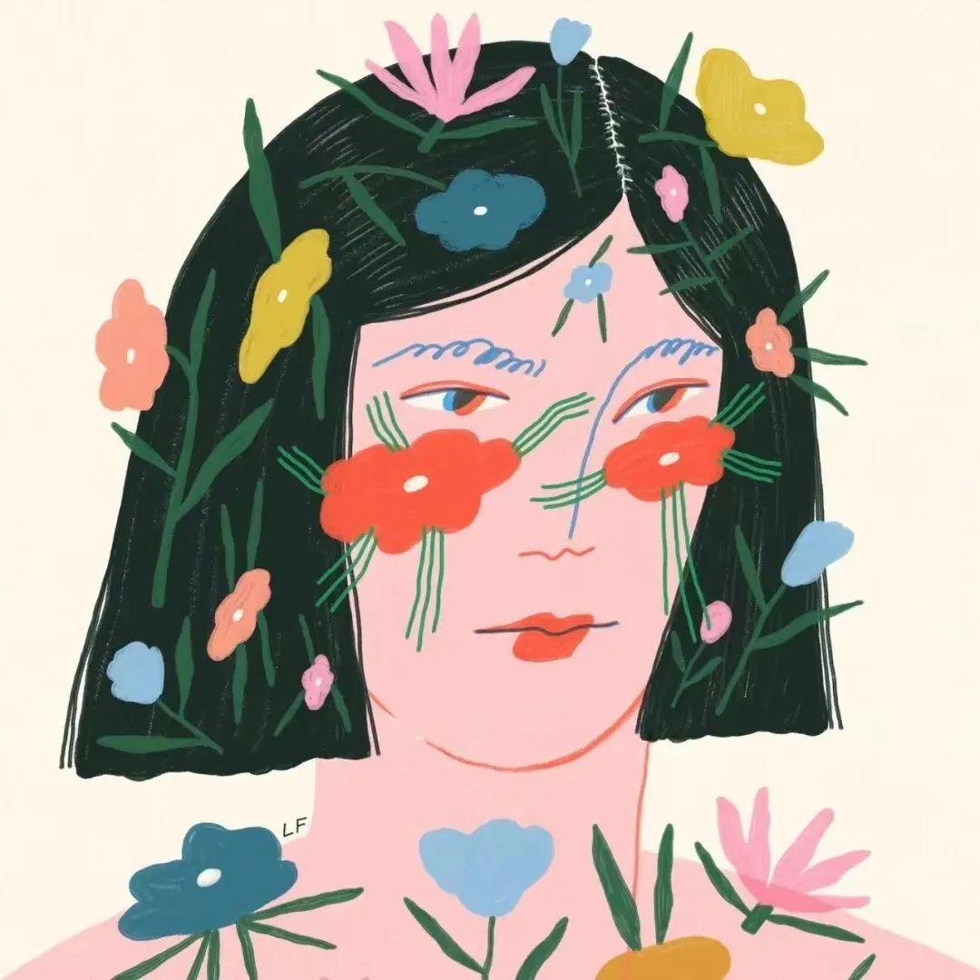 收集这些高级插画春天换新头像