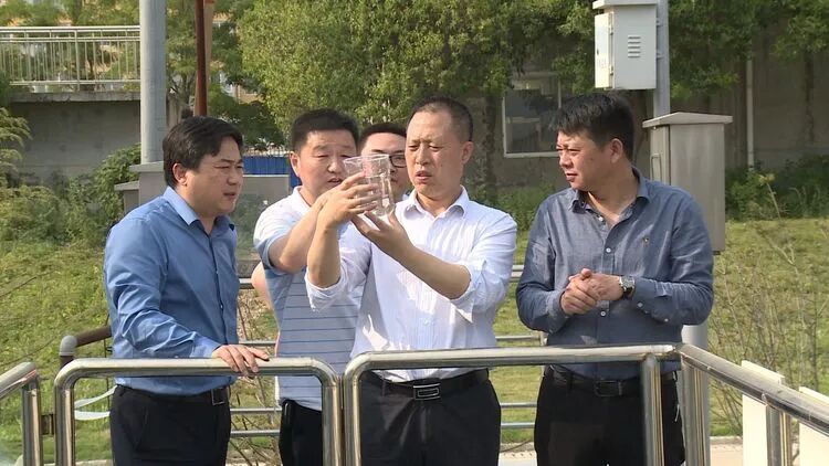 大荔县县长杜鑫到大荔城区污水厂调研检查