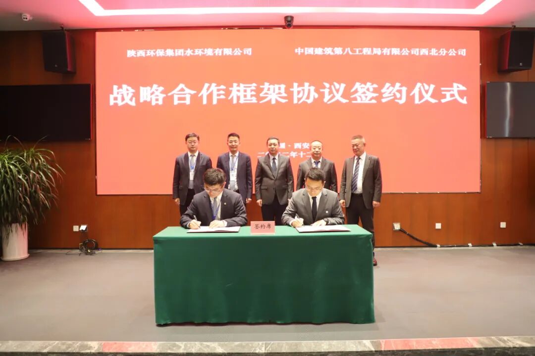 水情形公司与中建八局西北公司签署战略相助框架协议