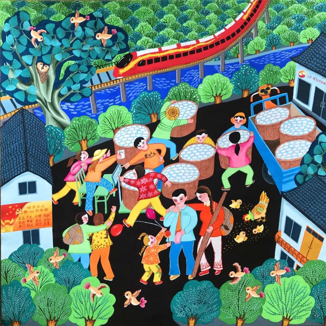 射阳县第28届农民画大赛获奖作品欣赏