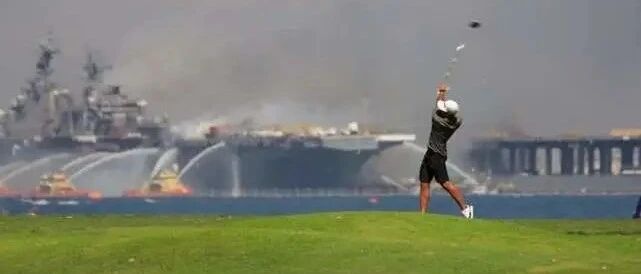 4天灌入千吨水，美舰大火被灭，60余人受伤，损失达40亿美元