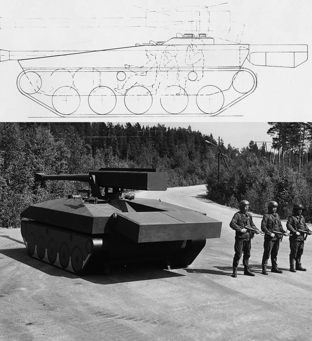 铰接坦克：冷战时期瑞典UDES坦克装甲车研制项目全解析的图20