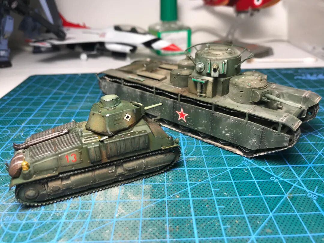 [1/72模型]t-35重型坦克和索玛s35中型坦克-友友
