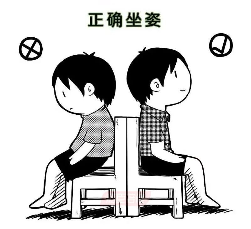 学习/工作时:正确坐姿和姿势