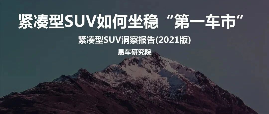 【报告】紧凑型SUV洞察2021版（附21页PDF文件下载）