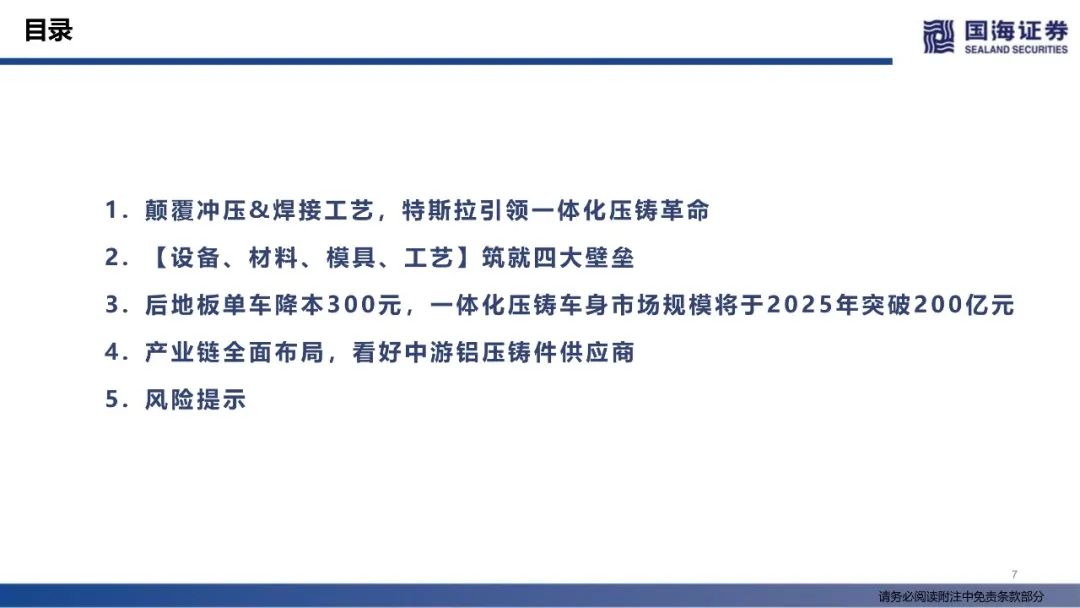 【报告】特斯拉生产制造革命：一体化压铸（附78页PDF文件下载）