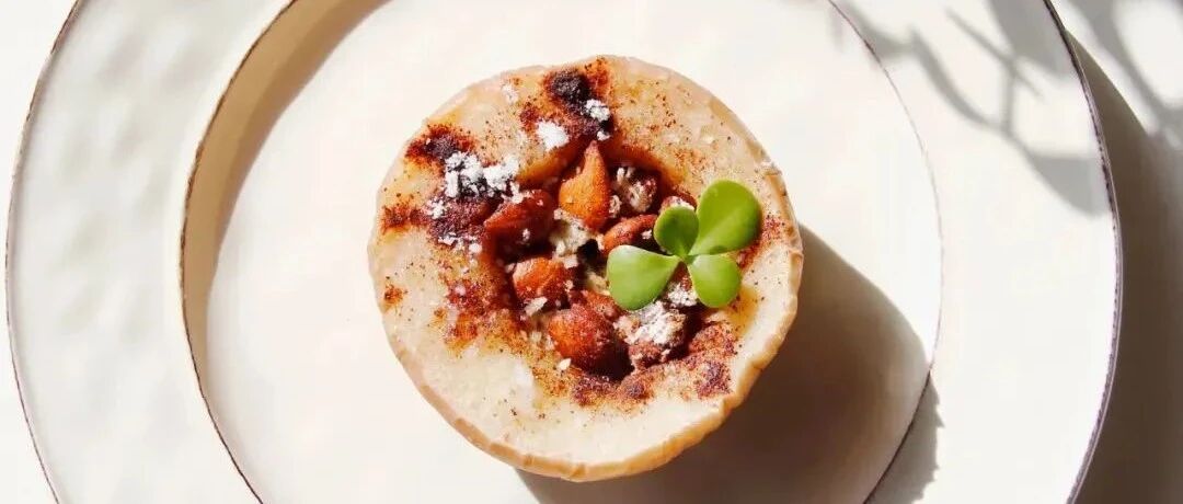 5分钟零难度法式烤苹果，软糯香甜冬日小甜品