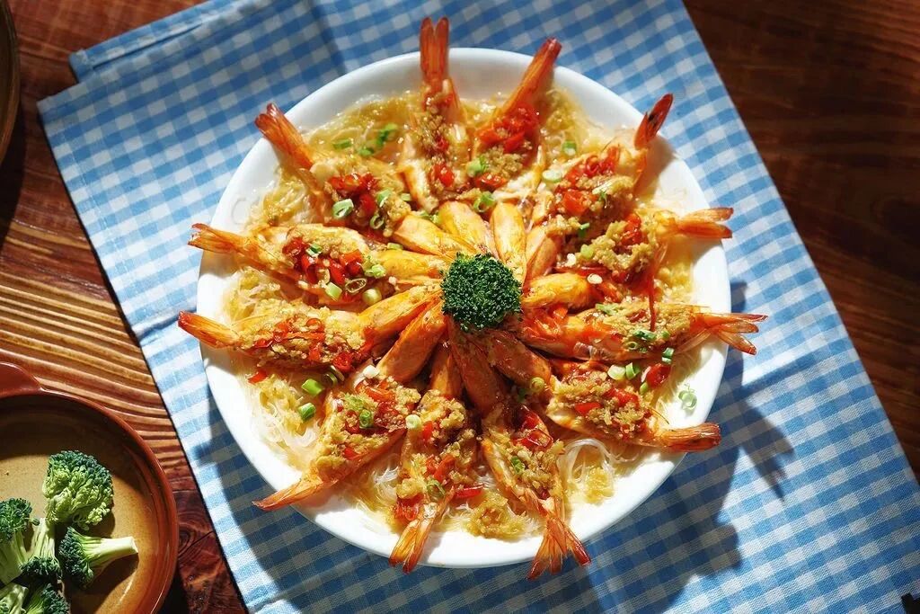 元旦家宴十分钟快手硬菜，低脂美味花开富贵虾