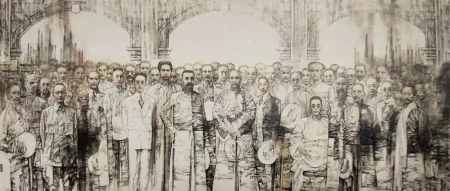 有画向党说(第20期)|油画《国共合作1924.广州》