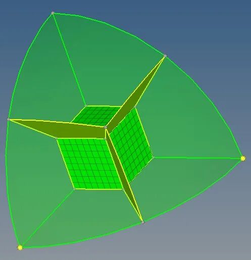 推力球轴承结构化网格划分的图9