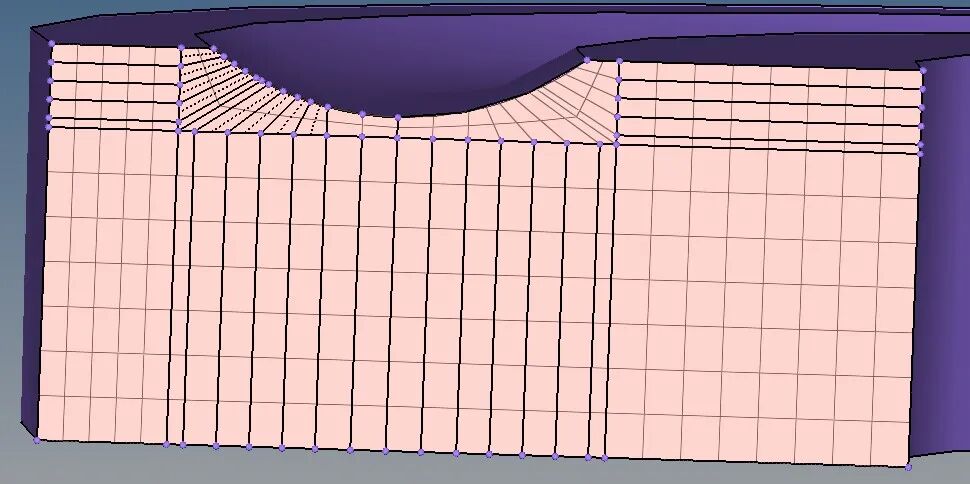 推力球轴承结构化网格划分的图5