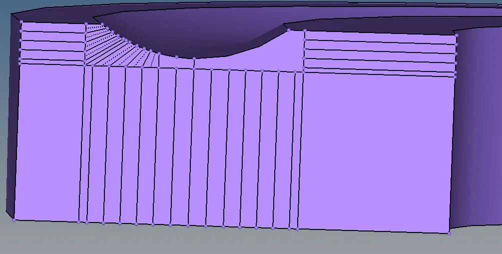 推力球轴承结构化网格划分的图4