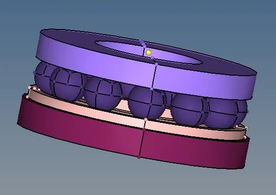 推力球轴承结构化网格划分的图1