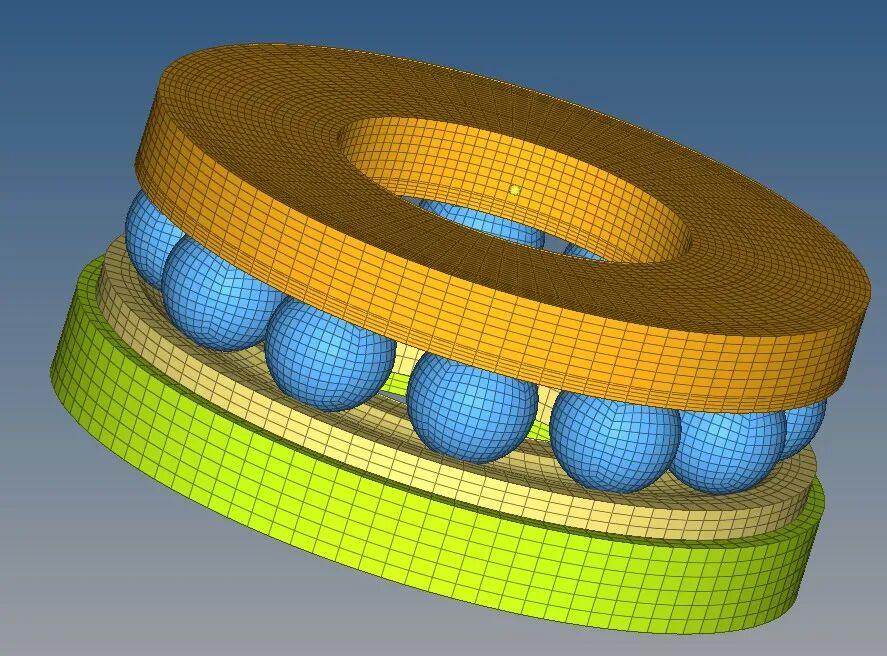 推力球轴承结构化网格划分的图21