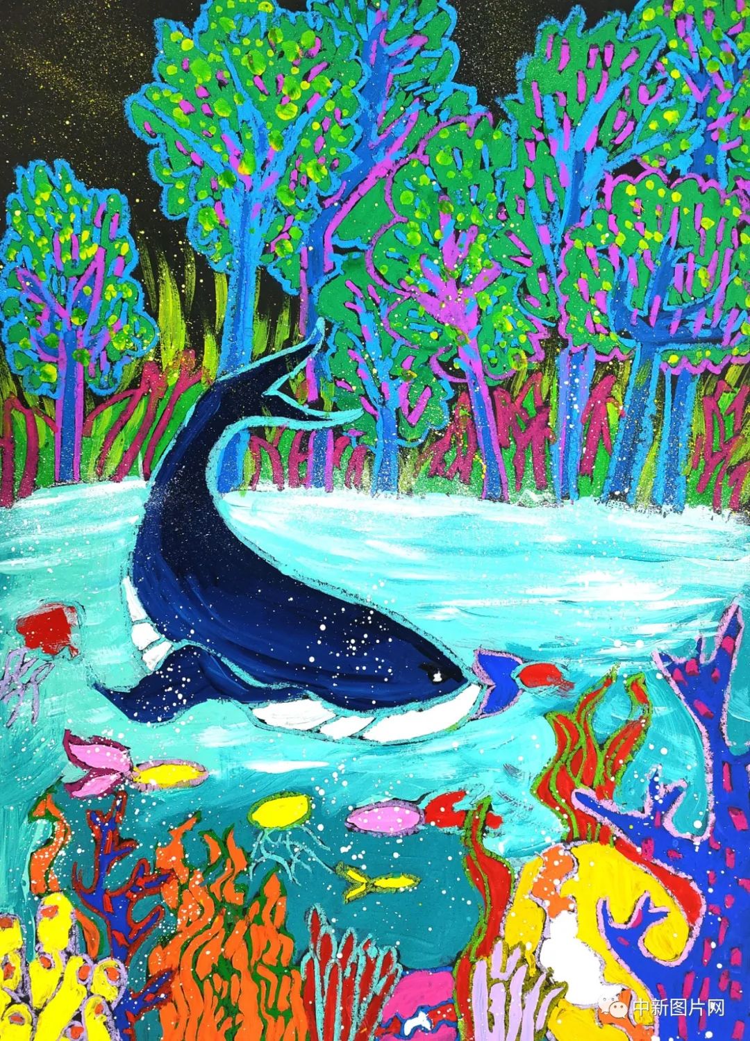 《最美大自然》&nbsp;刘婧熙/绘