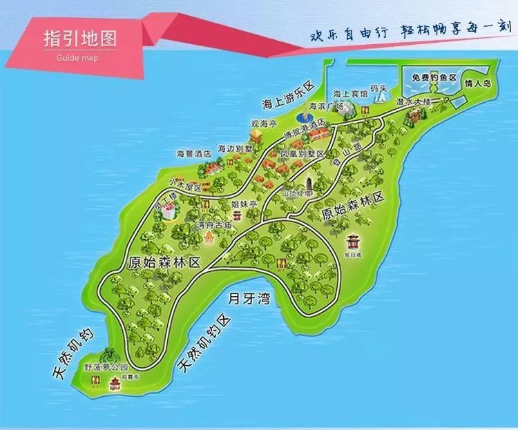 放鸡岛地图图片