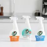 Cif迅洁清洁剂组合，三瓶覆盖家庭清洁，高效去污，除垢去霉