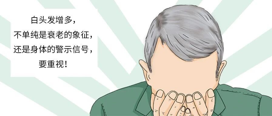 白头发增多，不单纯是衰老的象征，还是身体的警示信号，要重视