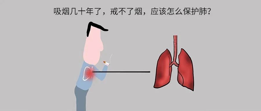 吸烟几十年了，戒不了烟，应该怎么保护肺?