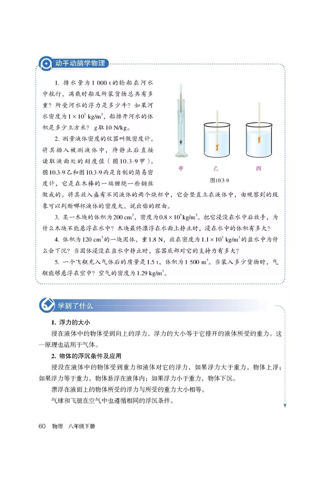 【初中电子课本】人教版八年级物理（下册）
