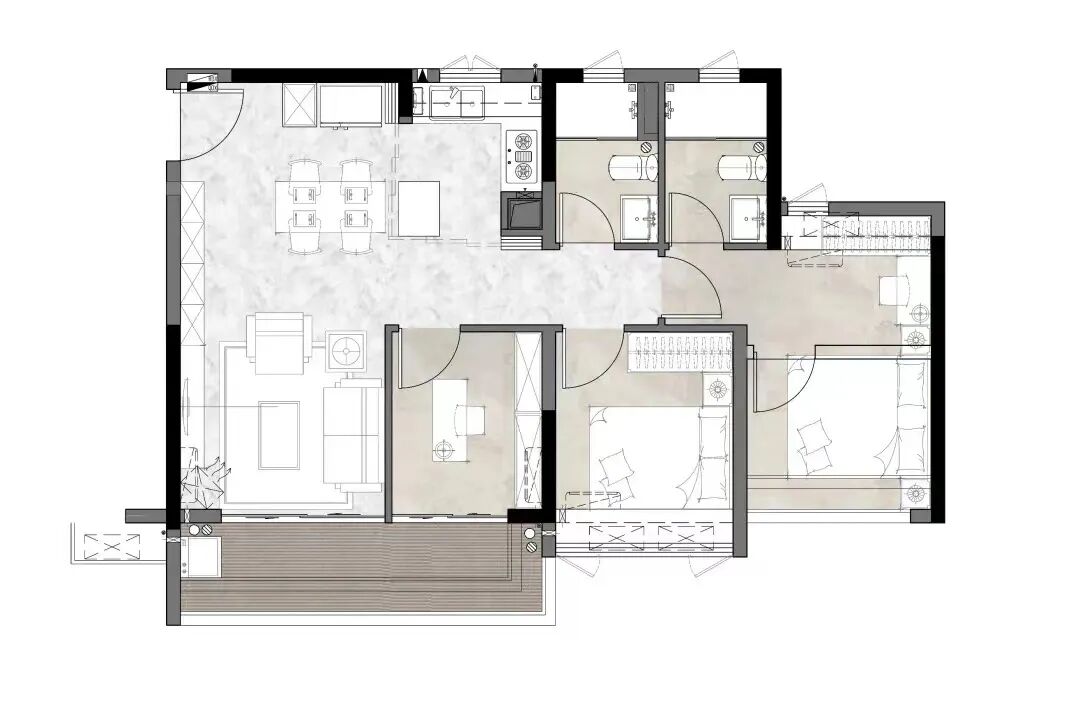 78方做三房两卫！中建天河精诚壹号户型图曝光，卷爆天河！